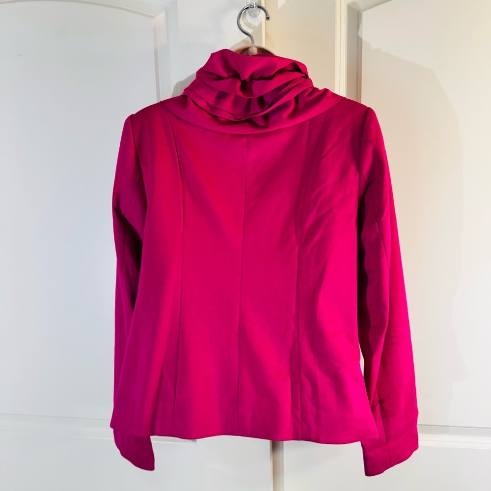 Madison Fuchsia Ruffled Blazer Small - Picture 3 of 9